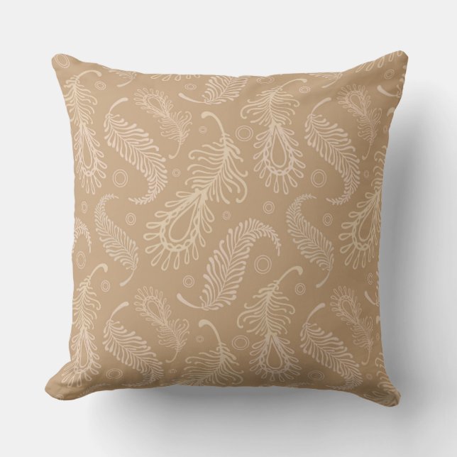 Retro-feater-pale-pattern Cushion (Front)