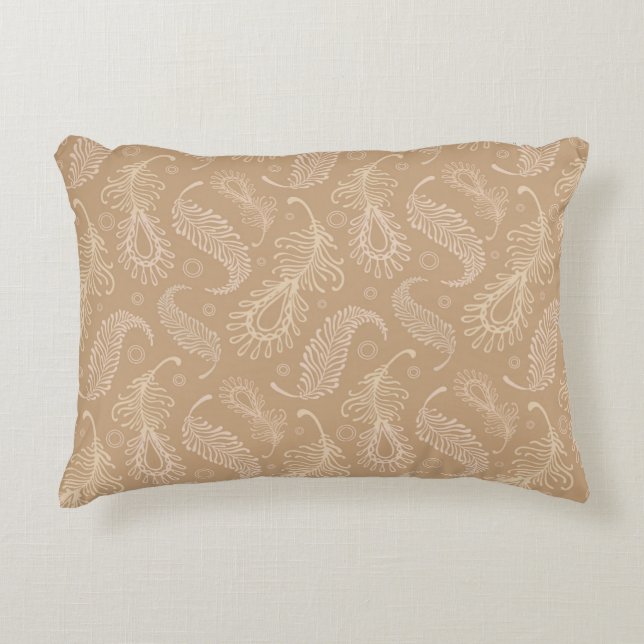 Retro-feater-pale-pattern Decorative Cushion (Front)