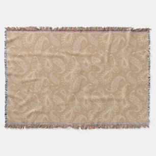 Retro-feater-pale-pattern Throw Blanket