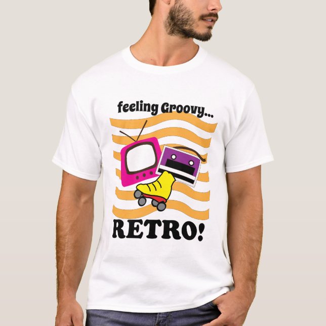 Retro Feeling Groovy Retro T-Shirt (Front)
