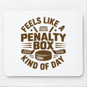 Retro Feels Like A Penalty Box Kind Of Day Hockey Mouse Mat