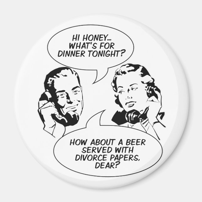Retro Feminist Humor magnets (Front)