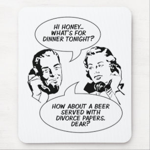 Retro Feminist Humor mousepad