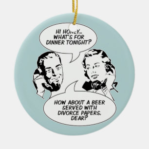 Retro Feminist Humor ornament