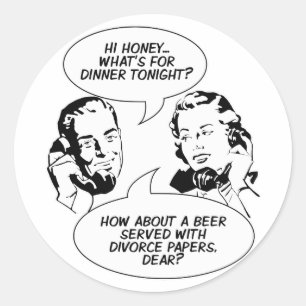 Retro Feminist Humor stickers