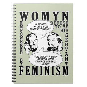Retro Feminist Humour notebook