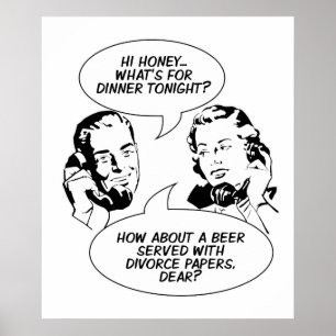 Retro Feminist Humour poster