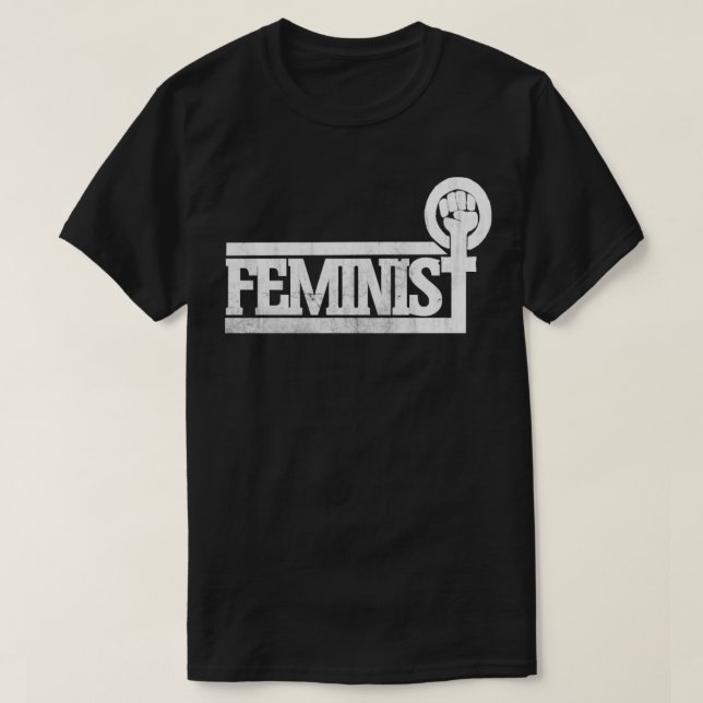 Retro Feminist T-Shirt (Design Front)
