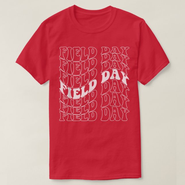 Retro Field Day for teacher student school trips b T-Shirt (Design Front)