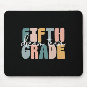 Retro Fifth Grade Dream Team Groovy Teacher Byck T Mouse Mat