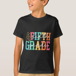 Retro Fifth Grade Preppy Back To School Teacher Gi T-Shirt