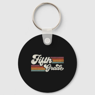 Retro Fifth Grade Teacher Ck To School Key Ring