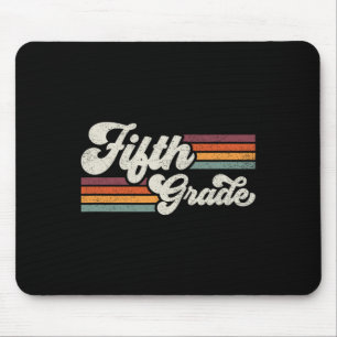 Retro Fifth Grade Teacher Ck To School Mouse Mat