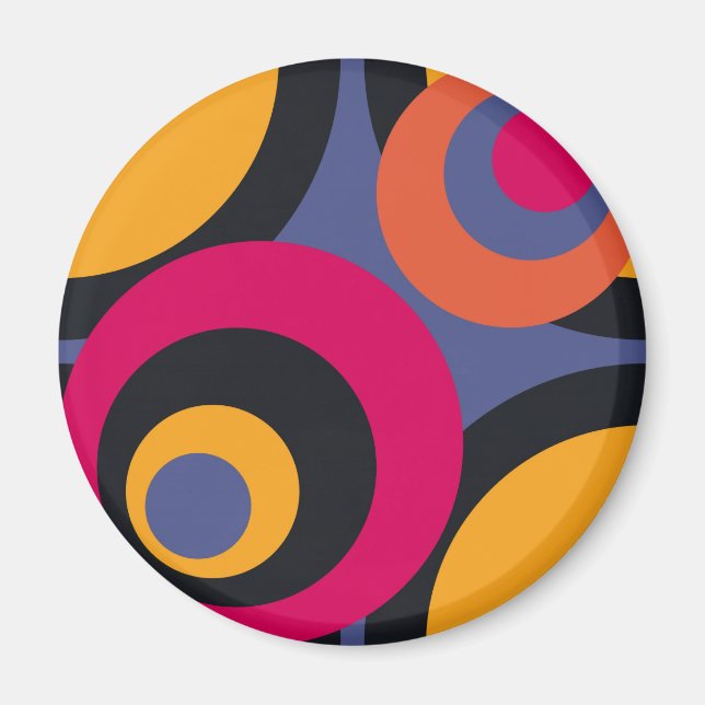 Retro Fifties Abstract Art Magnet (Front)