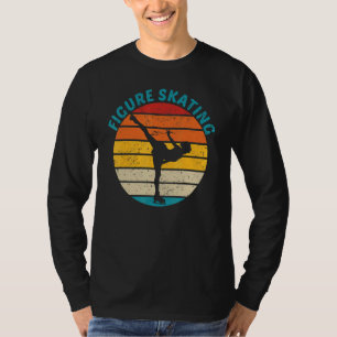 Retro Figure Skating Vintage Skater Winter Ice Ska T-Shirt