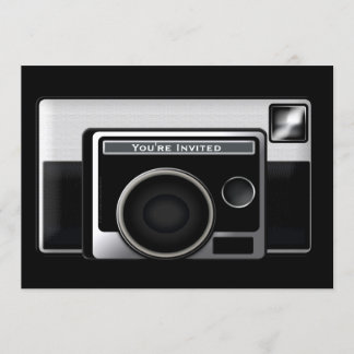 Retro Film Camera Invitation