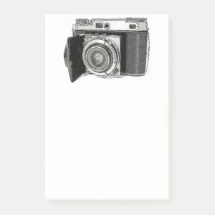 Retro Film Camera Photography Drawing Sketch Post-it Notes