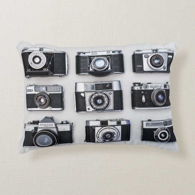 Retro Film Cameras Decorative Cushion (Front)