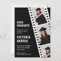 Retro Film Strip Custom 3 Photos Cool Graduation