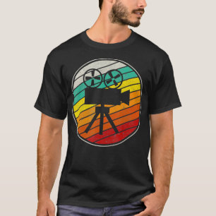 Retro Filmmaker Vintage Camera Editor Director Pho T-Shirt