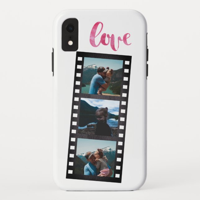 Retro Filmstrip Photo Collage Case-Mate iPhone Case (Back)