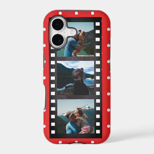 Retro Filmstrip Red Polka Dot Photo Collage