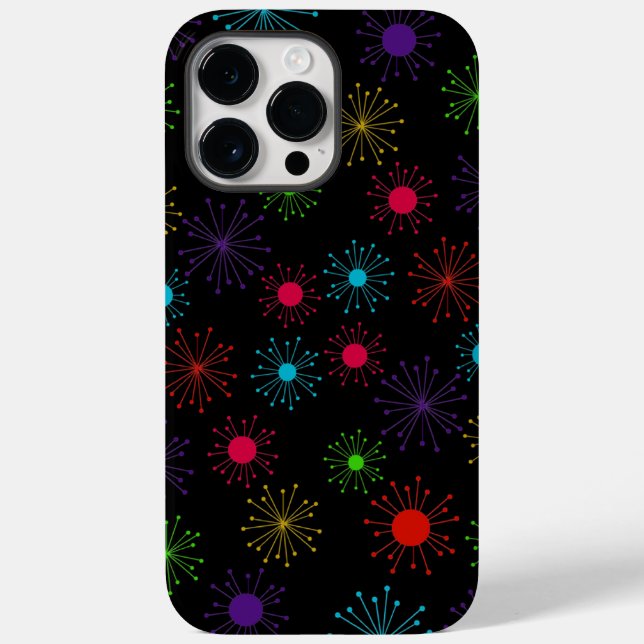 Retro Fireworks Starbursts Case-Mate iPhone Case (Back)