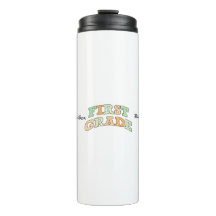 Retro First Grade Back to School Typography