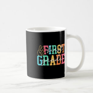 Retro First Grade Preppy Back To School Teacher Gi Coffee Mug