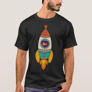 Retro Fish the Rocketship T-Shirt