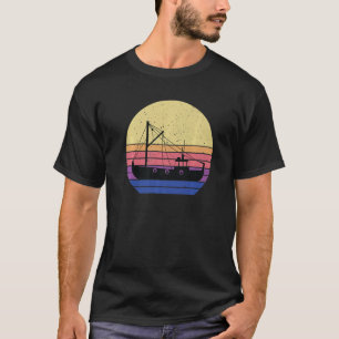 Retro Fishing Trawler Apparel Fishermen Boat T-Shirt