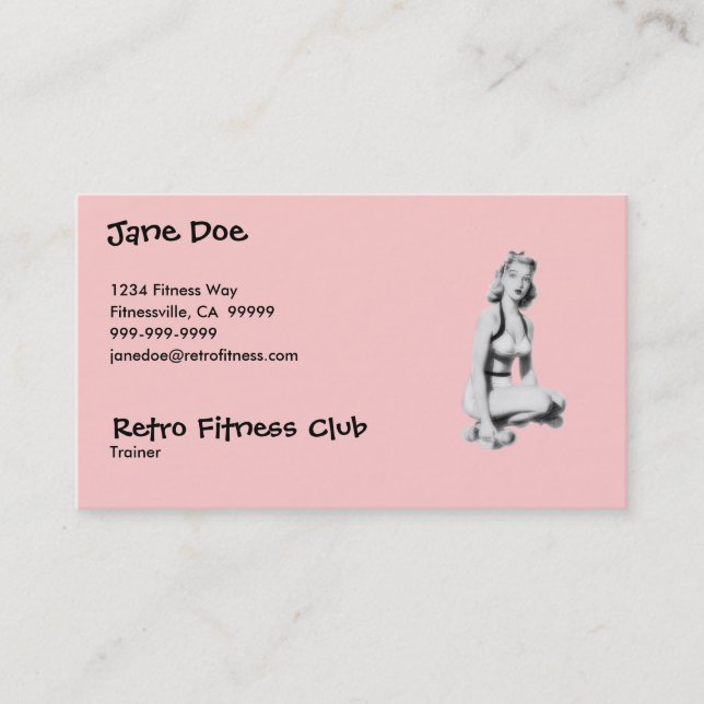 Retro Fitness Business Card (Front)