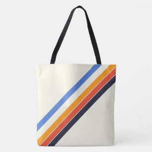 Retro Five Stripe Tote Bag