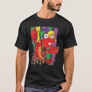 Retro Flag Boil Crew Crawfish Bead Mardi Gras 2022 T-Shirt