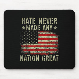 Retro Flag Hate Never Made Any Nation Great Anti-t Mouse Mat