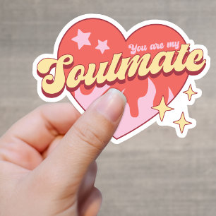 Retro Flame Heart You Are My Soulmate Vinyl