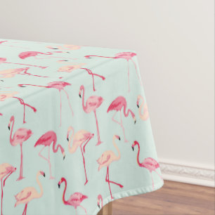 Retro Flamingo Pattern Tablecloth