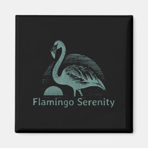 Retro Flamingo Sunset Funny 70s 80s 90s Men Women Magnet