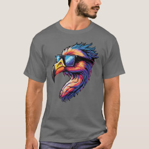 Retro Flamingo with Sunglasses Classic Chill Vibes T-Shirt