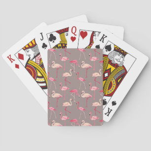Retro Flamingos Playing Cards
