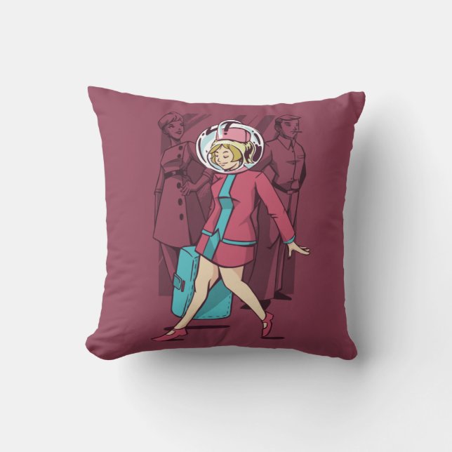 Retro Flight Attendant Cushion (Front)
