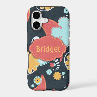 Retro Floral - Add a name -