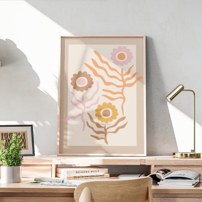 Retro floral art II Poster (Creator Uploaded)