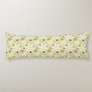 Retro Floral Background Body Cushion