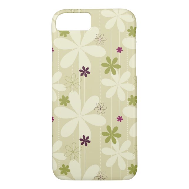 Retro Floral Background Case-Mate iPhone Case (Back)