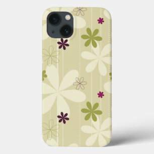 Retro Floral Background iPhone 13 Case