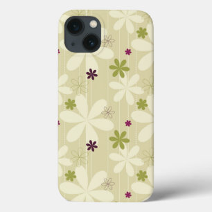 Retro Floral Background iPhone 13 Case