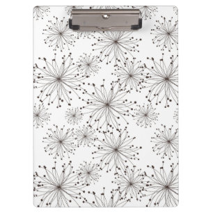 Retro floral background clipboard