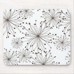 Retro floral background mouse mat