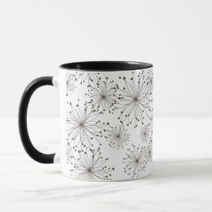 Retro floral background mug
